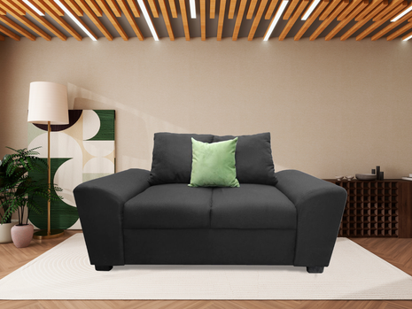Love seat El Bazar Store Islandia Lino Gris oxford 2 plazas, Modular, Moderno, Sala