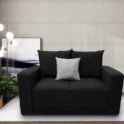 Sala Modular 3-2-1 El Bazar Store Miami Negro, Sofa, Love seat y sillon