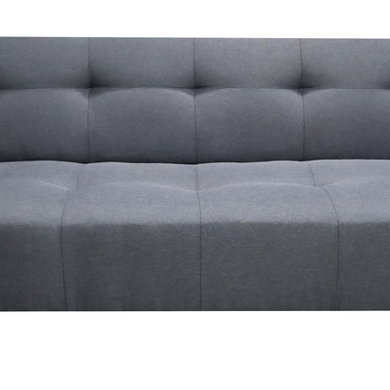 Sofá Cama Reclinable Vegas Lino Gris Oxford Futon 3 Posiciones, El Bazar Store