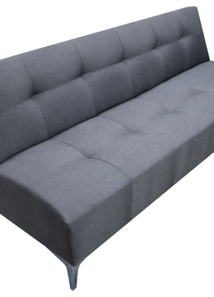Sofá Cama Reclinable Vegas Lino Gris Oxford Futon 3 Posiciones, El Bazar Store