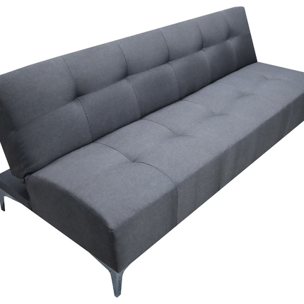 Sofá Cama Reclinable Vegas Lino Gris Oxford Futon 3 Posiciones, El Bazar Store