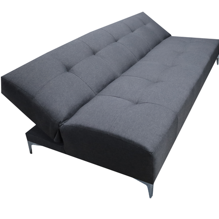 Sofá Cama Reclinable Vegas Lino Gris Oxford Futon 3 Posiciones, El Bazar Store