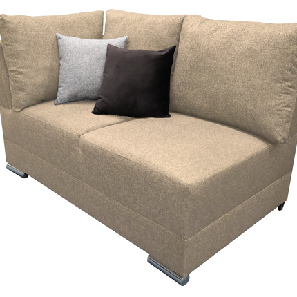 Sala Esquinera El Bazar Store Hades Beige 300x85 cm, Tela Lino nacional, Modular