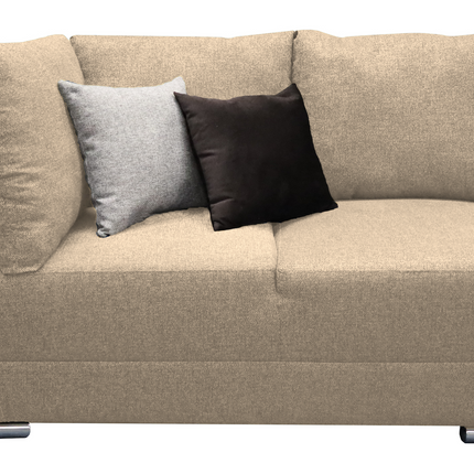 Sala Esquinera El Bazar Store Hades Beige 300x85 cm, Tela Lino nacional, Modular