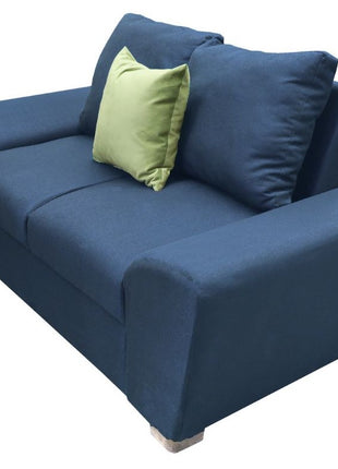 Love seat El Bazar Store Islandia Lino Azul marino 2 plazas, Modular, Moderno, Sala