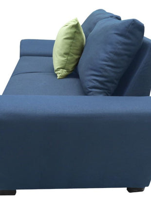 Love seat El Bazar Store Islandia Lino Azul marino 2 plazas, Modular, Moderno, Sala