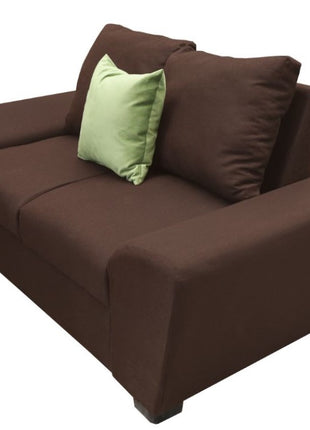 Love seat El Bazar Store Islandia Lino Chocolate 2 plazas, Modular, Moderno, Sala