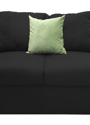 Love seat El Bazar Store Islandia Lino negro 2 plazas, Modular, Moderno, Sala, sofá