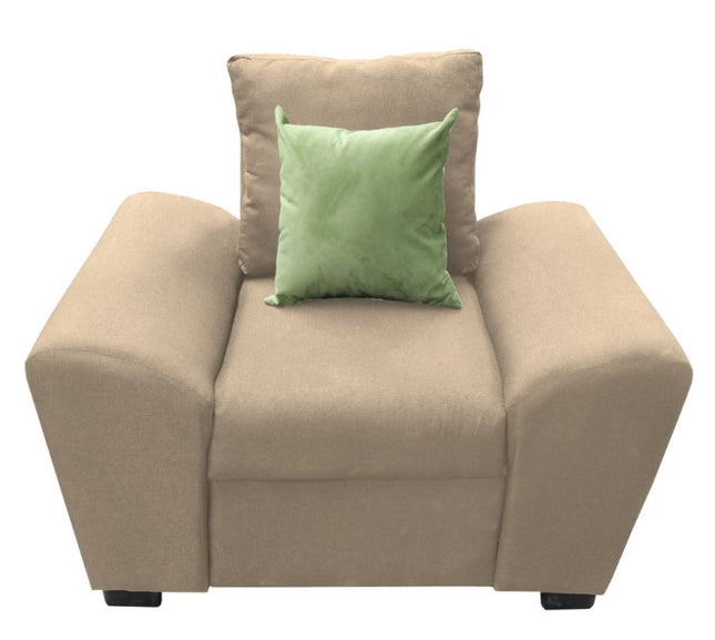 Sala Modular 3-2-1 El Bazar Store Islandia Beige, Sofa, Love seat y sillon