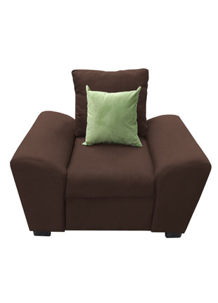 Sillon El Bazar Store Islandia Lino Chocolate 1 plaza, Modular, Moderno, Sofa, sala
