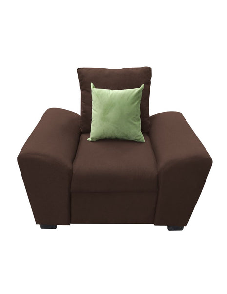 Sillon El Bazar Store Islandia Lino Chocolate 1 plaza, Modular, Moderno, Sofa, sala