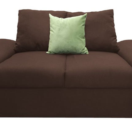 Love seat El Bazar Store Islandia Lino Chocolate 2 plazas, Modular, Moderno, Sala