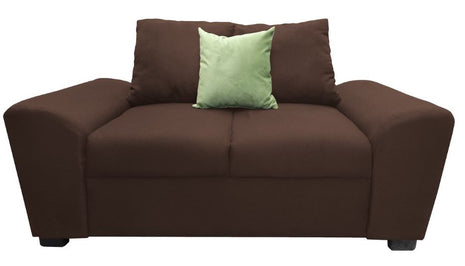 Love seat El Bazar Store Islandia Lino Chocolate 2 plazas, Modular, Moderno, Sala