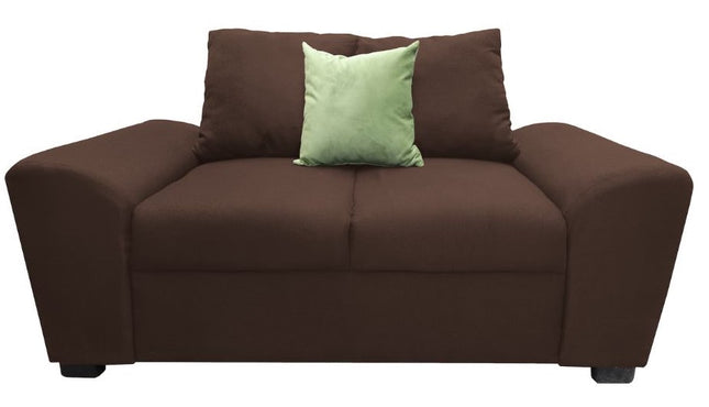 Love seat El Bazar Store Islandia Lino Chocolate 2 plazas, Modular, Moderno, Sala