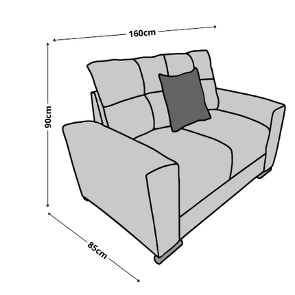 Sala Modular 3-2-1 El Bazar Store Suecia Beige, Sofa, Love seat y sillon
