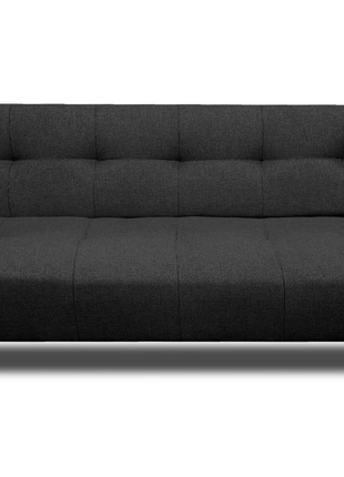 Sofá Cama Reclinable Vegas Lino Negro Futon 3 Posiciones, El Bazar Store