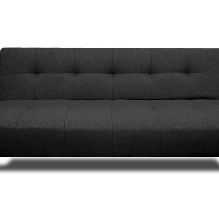 Sofá Cama Reclinable Vegas Lino Negro Futon 3 Posiciones, El Bazar Store