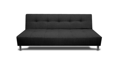 Sofá Cama Reclinable Vegas Lino Negro Futon 3 Posiciones, El Bazar Store