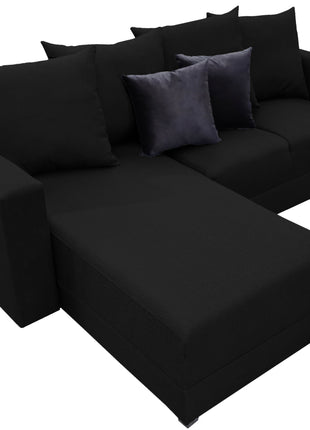 Sala Esquinera El Bazar Store Lombar Negro - 210x160 cm, El Bazar Store