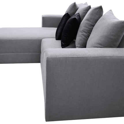 Sala Esquinera El Bazar Store Lombar Lino Gris Plata- 220x160 cm, tela lino nacional