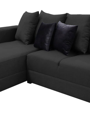 Sala Esquinera El Bazar Store Lombar Lino Gris Oxford- 220x160 cm, Tela lino nacional