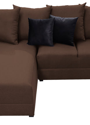 Sala Esquinera El Bazar Store Lombar Lino Chocolate- 220x160 cm, tela lino nacional