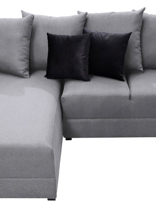 Sala Esquinera El Bazar Store Lombar Lino Gris Plata- 220x160 cm, tela lino nacional