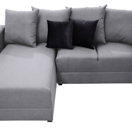 Sala Esquinera El Bazar Store Lombar Lino Gris Plata- 220x160 cm, tela lino nacional