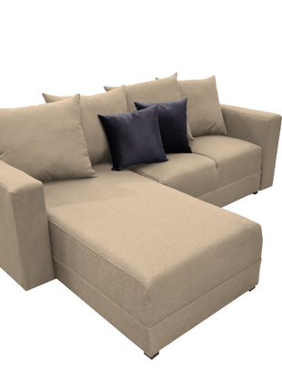 Sala Esquinera El Bazar Store Lombar Lino Beige- 220x160 cm, tela lino nacional