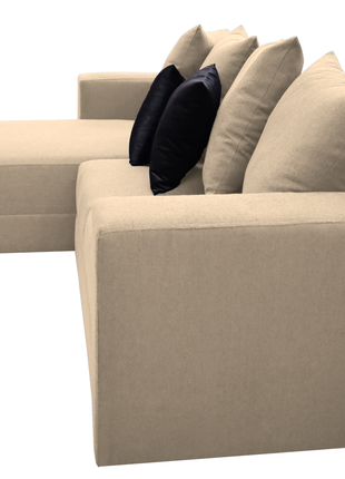 Sala Esquinera El Bazar Store Lombar Lino Beige- 220x160 cm, tela lino nacional