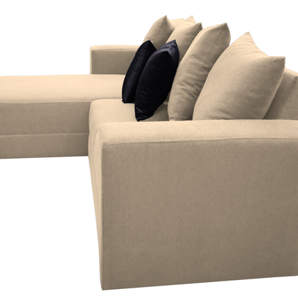 Sala Esquinera El Bazar Store Lombar Lino Beige- 220x160 cm, tela lino nacional