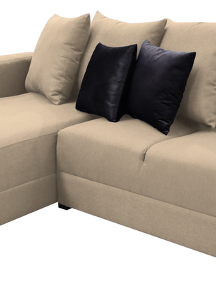 Sala Esquinera El Bazar Store Lombar Lino Beige- 220x160 cm, tela lino nacional