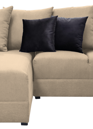 Sala Esquinera El Bazar Store Lombar Lino Beige- 220x160 cm, tela lino nacional