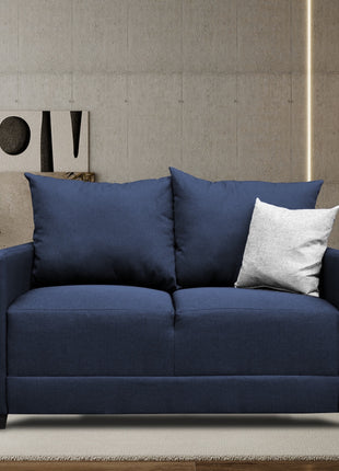 Sala Modular 3-2-1 El Bazar Store Atlanta Lino Azul Marino Sofa Love seat sillón