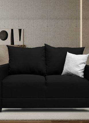 Love seat El Bazar Store Atlanta Lino Negro 2 plazas Modular Moderno