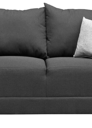 Love seat El Bazar Store Atlanta Lino Gris Oxford 2 plazas Modular Moderno
