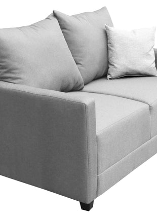 Sala Modular 3-2-1 El Bazar Store Atlanta Lino Gris Plata Sofa Love seat sillon