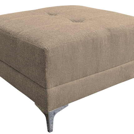 Sala Esquinera Modular El Bazar Store Montana Beige 170x155 cm, Tela Lino nacional Love seat y taburete