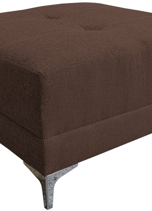 Sala Esquinera Modular El Bazar Store Montana Chocolate 170x155 cm, Tela Lino nacional. Love seat y taburete