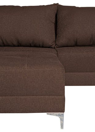 Sala Esquinera Modular El Bazar Store Montana 170x155 cm, Tela Lino nacional Love seat y taburete