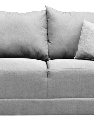 Love seat El Bazar Store Atlanta Lino Gris Plata 2 plazas Modular Moderno