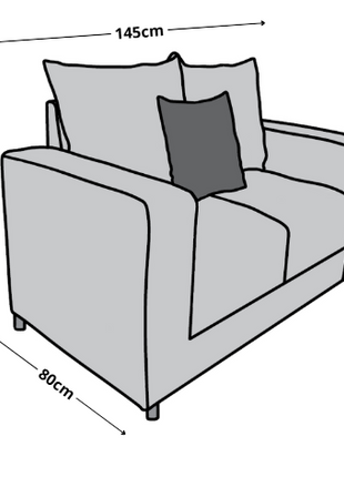 Sala Modular 3-2-1 El Bazar Store Miami Azul marino, Sofa, Love seat y sillon