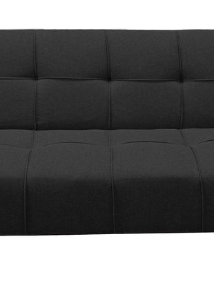 Sofá Cama Reclinable New York Lino Negro Futon 3 Posiciones, El Bazar Store