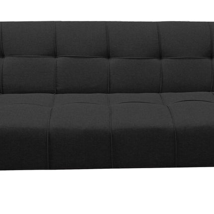 Sofá Cama Reclinable New York Lino Negro Futon 3 Posiciones, El Bazar Store