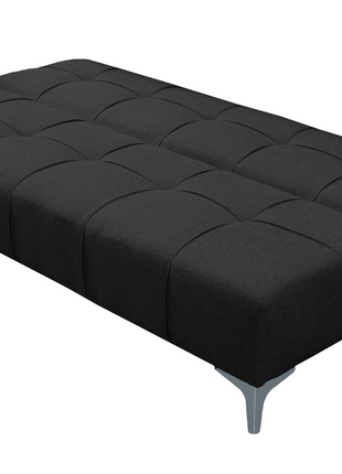 Sofá Cama Reclinable New York Lino Negro Futon 3 Posiciones, El Bazar Store