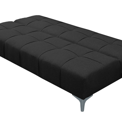 Sofá Cama Reclinable New York Lino Negro Futon 3 Posiciones, El Bazar Store