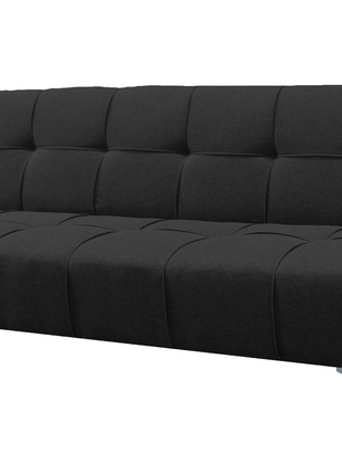 Sofá Cama Reclinable New York Lino Negro Futon 3 Posiciones, El Bazar Store