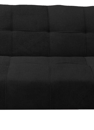 Sofá Cama Reclinable El Bazar Store New York Terciopelo Negro Futón 3 posiciones