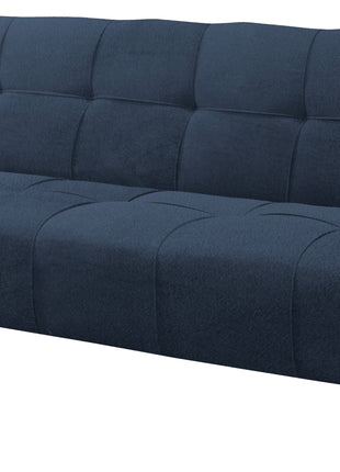 Sofá Cama Reclinable El Bazar Store New York Terciopelo Azul Marino Futón 3 posiciones