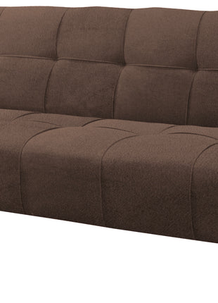 Sofá Cama Reclinable El Bazar Store New York Terciopelo Chocolate Futón 3 posiciones